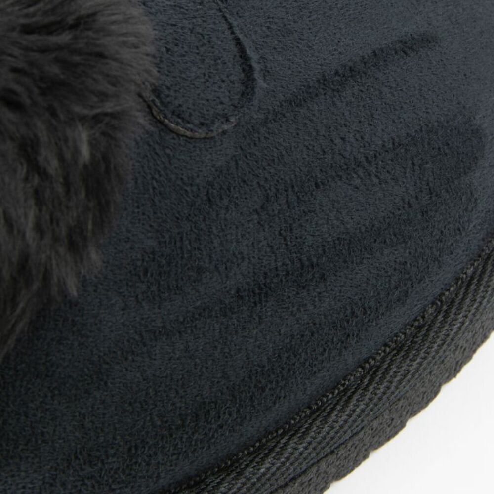 Gold Coast Women's Black Faux Fur Mule Slippers, Large (9-10) - Picture 6 of 9